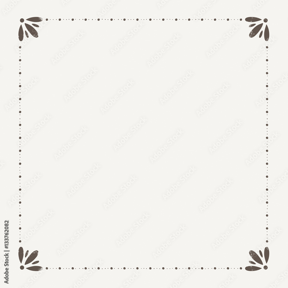 Ornament Rahmen, Linien und Winkel Design Elemente, handgezeichnete Vektor  Serie Stock-Vektorgrafik | Adobe Stock