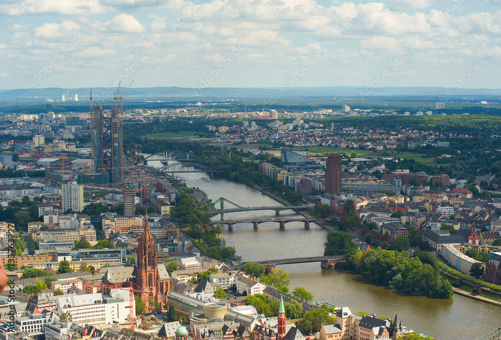 Beautiful view of the city Frankfurt am Main