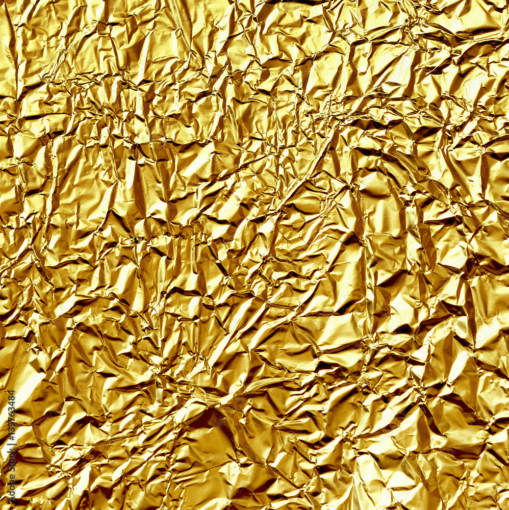 Gold crumpled foil Gold crumpled foil