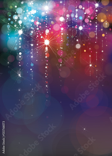 Vector colorful lights background.