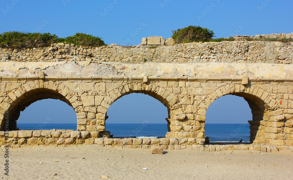 Ancient aqueduct in Israel