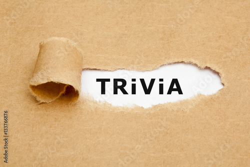 Trivia Ripped Paper Concept