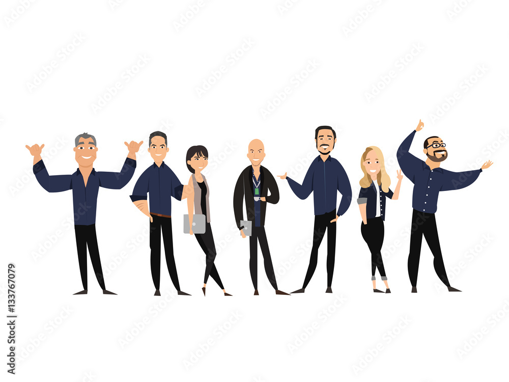 character office set character office set