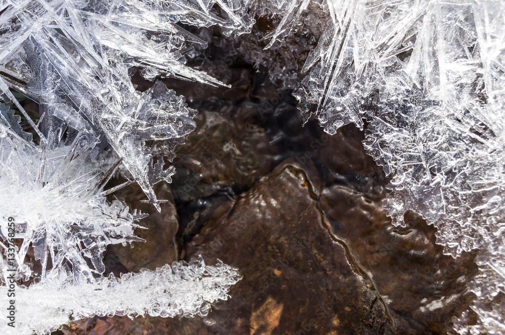 Creek in the ice Creek in the ice