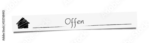 Schild | Offen