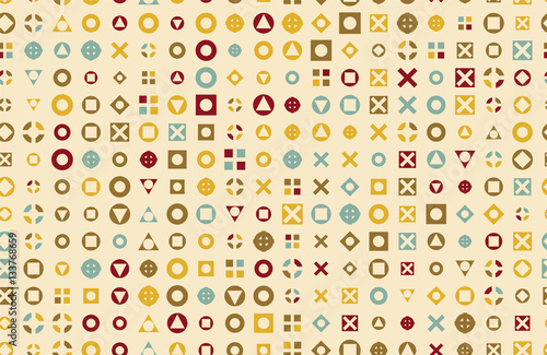 Vector Pattern 50s. Backdrop 1950s retro style.