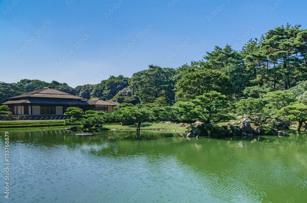 japanese landscape - ritsurin koen - takamatsu - tokushima
