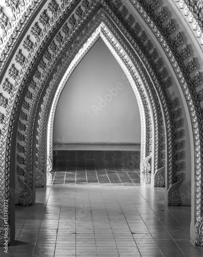 Thai temple door