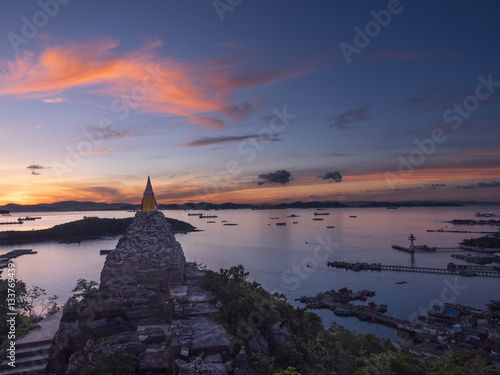 Sunrise view point at Sichang island  Pattaya  Chonburi  Thailan