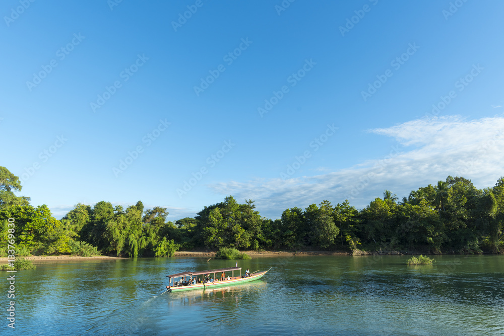 view of Khong river, Laos