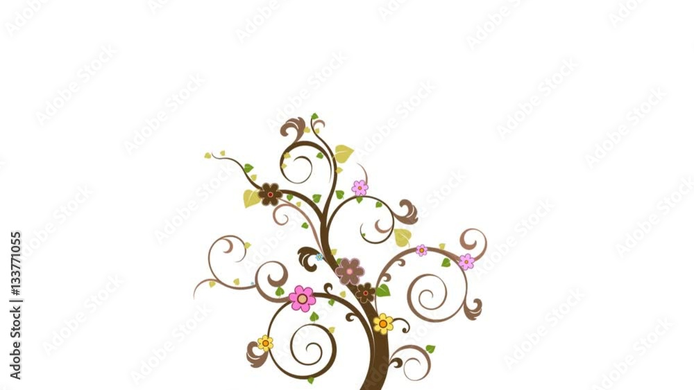 Happy Easter Animation Of The Spring Tree Happy Easter Animation Of The Spring Tree