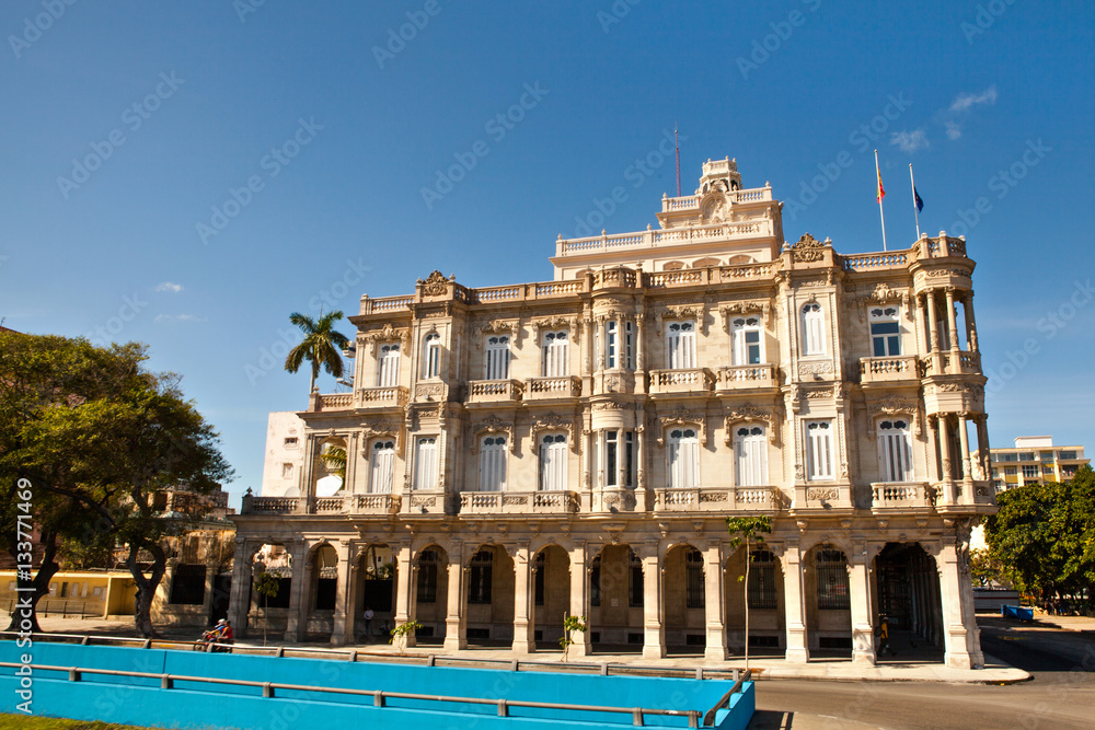 Building of the Spanish embassy, Havanna, Cuba