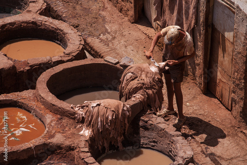 Chouara Tannery. Morocco The largest and oldest tannery in the world