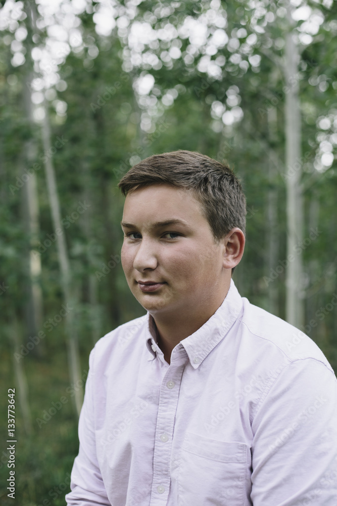 Portrait of teenage boy outdoors Portrait of teenage boy outdoors