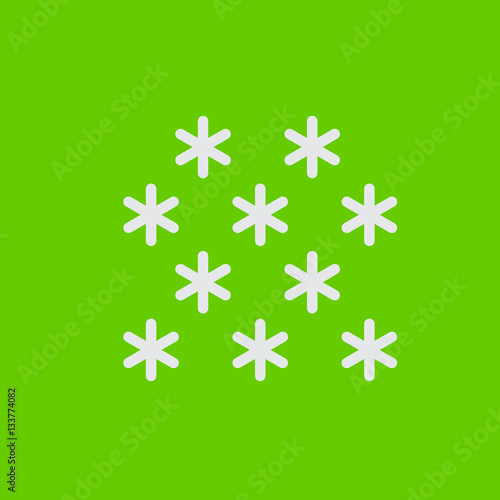 Wallpaper Mural snow icon flat disign Torontodigital.ca