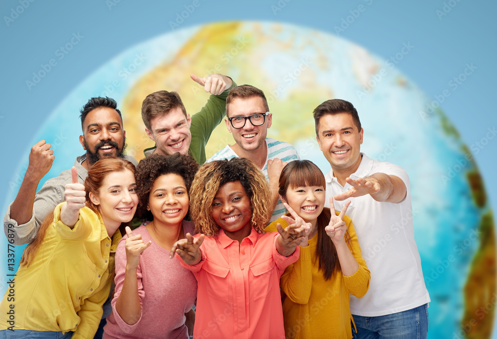international group of people showing thumbs up international group of people showing thumbs up