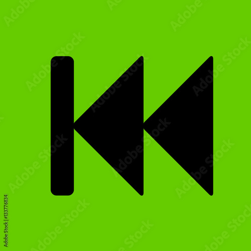 Free Download rewind button icon flat disign - GFXLoad