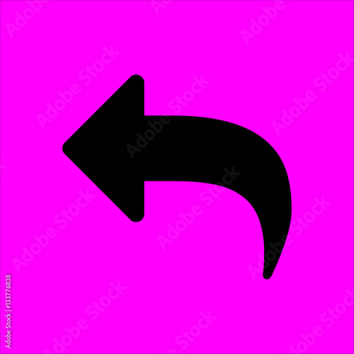 reply icon flat disign