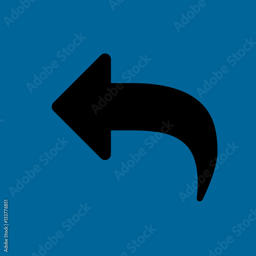 reply icon flat disign