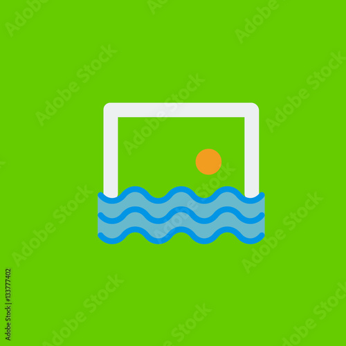 waterpolo icon flat disign