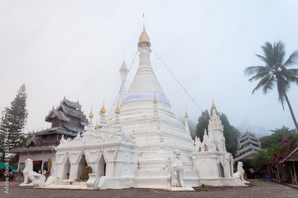 Wat Phra That Doi Kong Mu temple, Mae Hong Son,Thailand Wat Phra That Doi Kong Mu temple, Mae Hong Son,Thailand