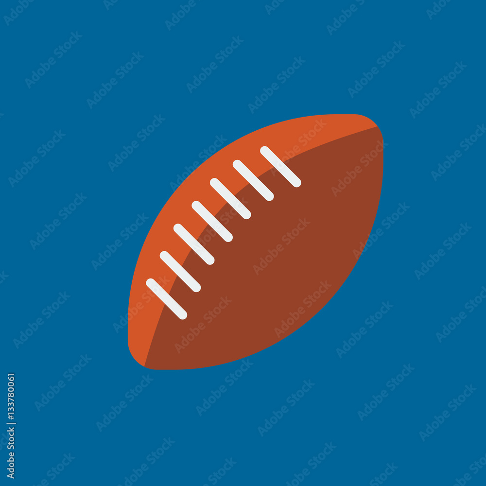 ball for American football icon flat disign ball for American football icon flat disign