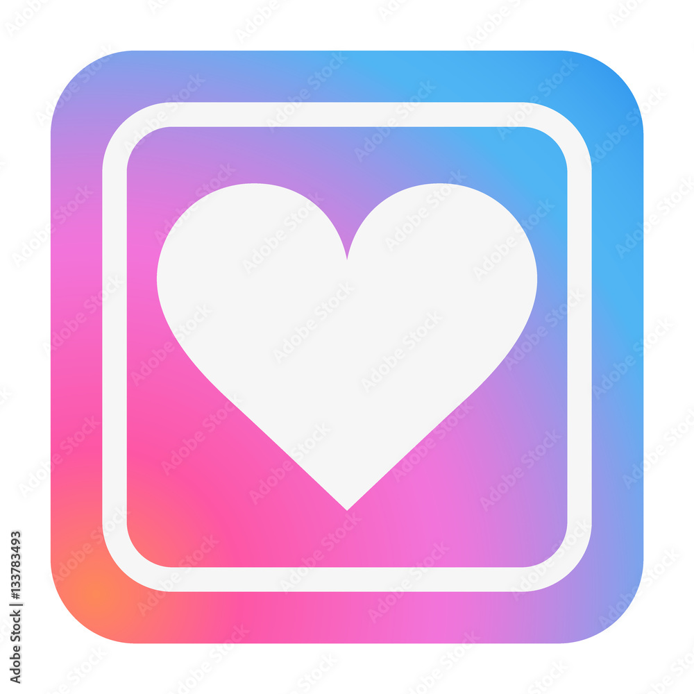 Heart Icon in trendy color. Flat design with shadow. Love symbol. and Valentine Day sign. Vector Illustration isolated on white background. Heart Icon in trendy color. Flat design with shadow. Love symbol. and Valentine Day sign. Vector Illustration isolated on white background.