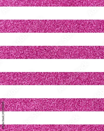 Horizontal wide pink glitteryline with the Theme of love and Valentine's Day Idea for greeting card Rectangular orientation. Stripes of pink glitter texture