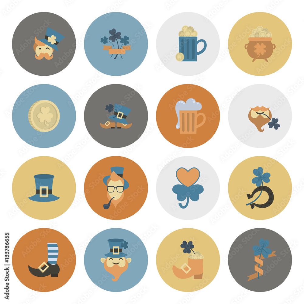 Saint Patricks Day Icon Set Saint Patricks Day Icon Set