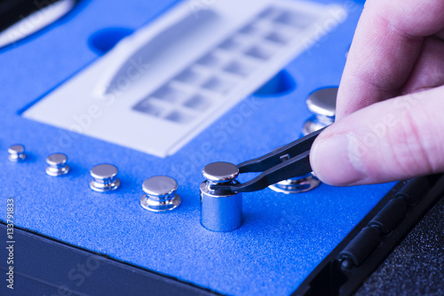 Tableau sur toile Weight sets for calibration