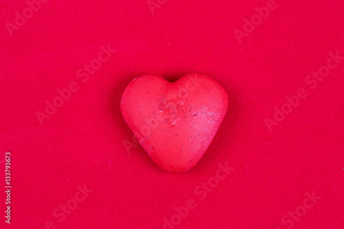 red carrot on a red background  Valentine s Day