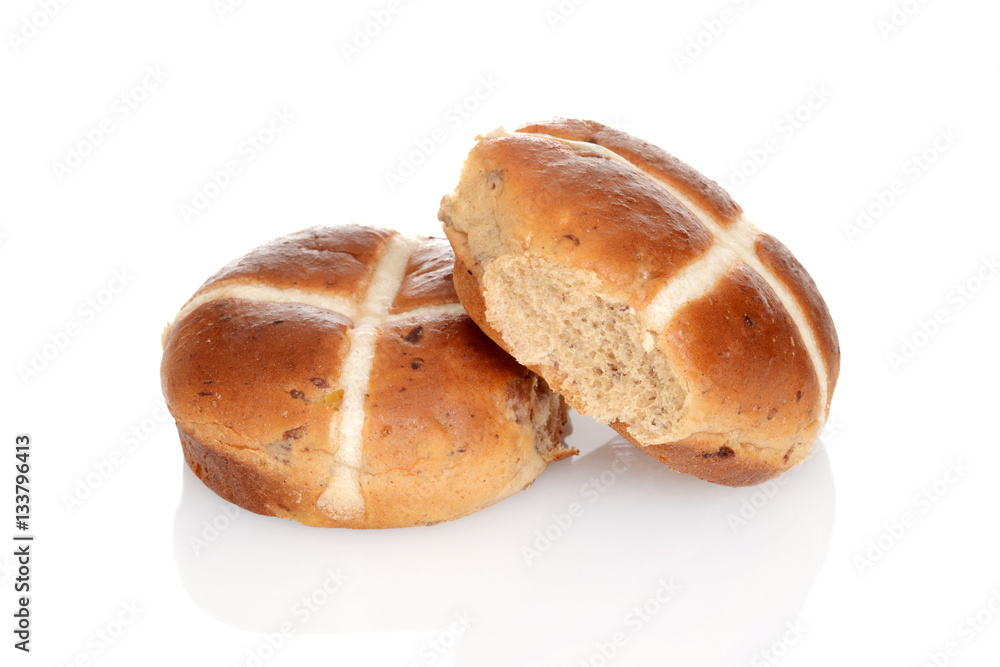 hot cross buns with raisins