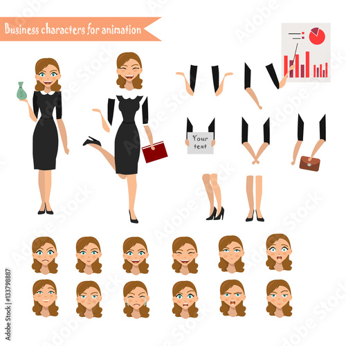 Business Woman for animation