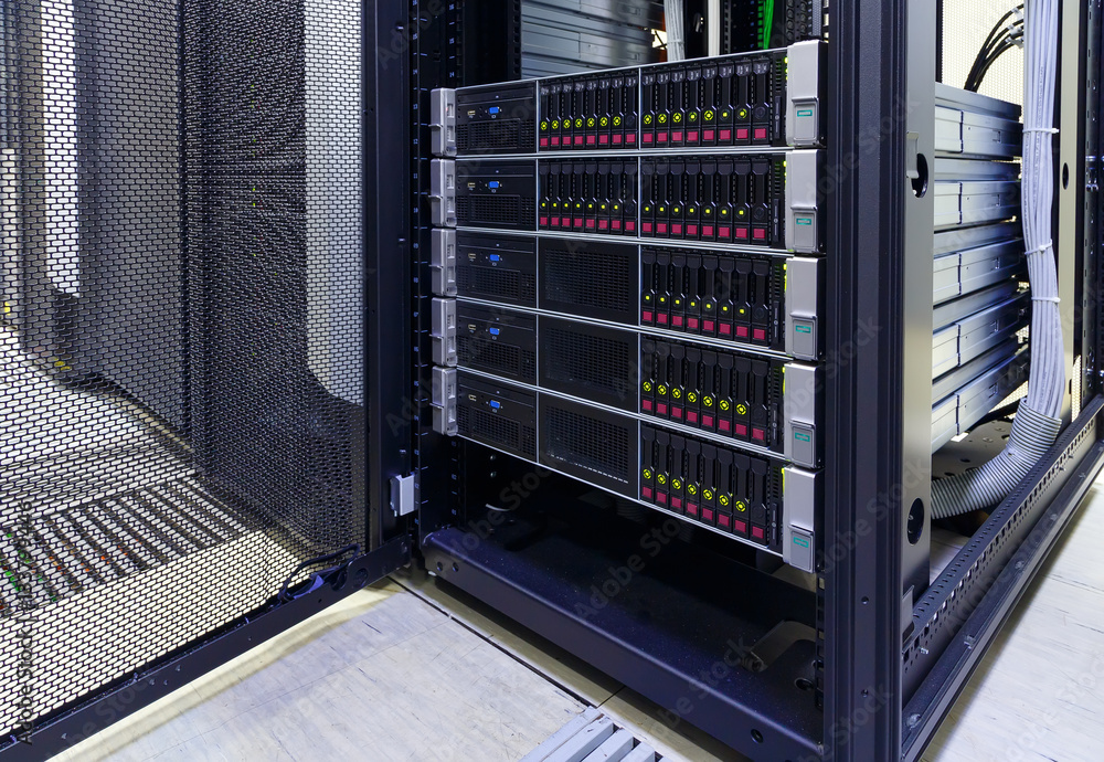 disassembled strut blade servers in modern data center disassembled strut blade servers in modern data center