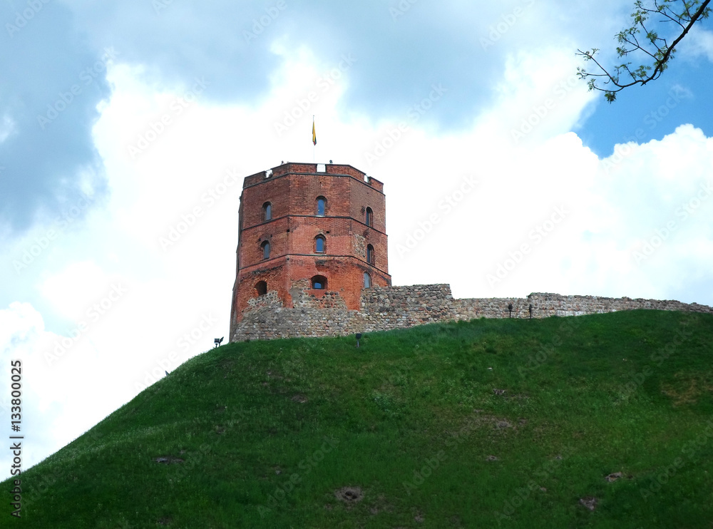 Gediminas' Tower, the remaining part of the Upper Castle in Vilnius, Lithuania Gediminas' Tower, the remaining part of the Upper Castle in Vilnius, Lithuania