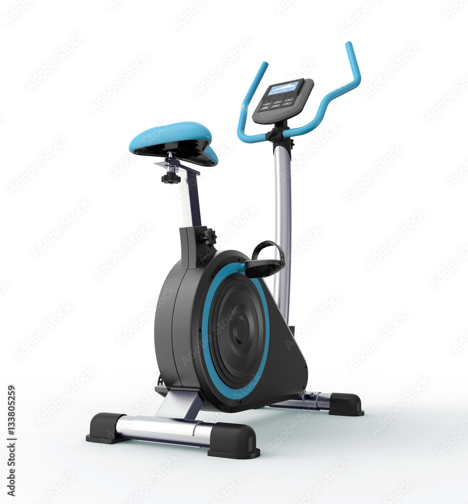stationary bicycle isolated on white stationary bicycle isolated on white