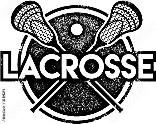 Vintage Lacrosse Sport Stamp