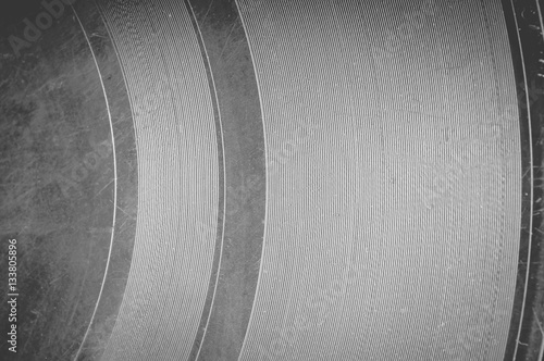 The surface of the old vinyl record