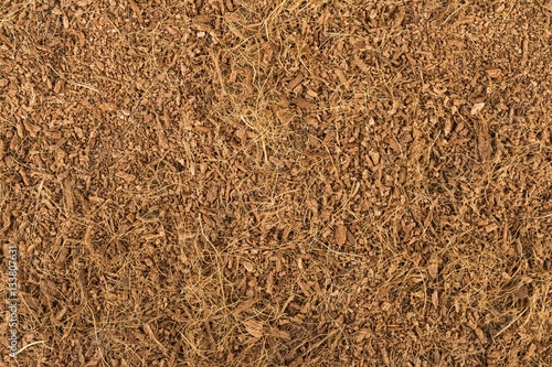 Bild auf Leinwand Dry coconut coir. Macro shot.