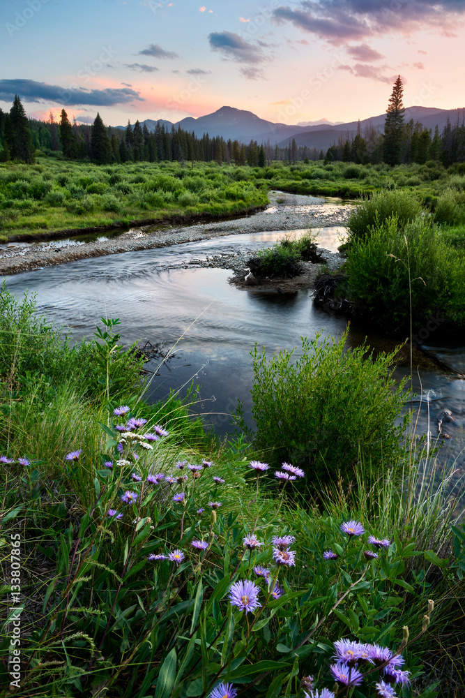 Byers Peak Wilderness area at Sunset