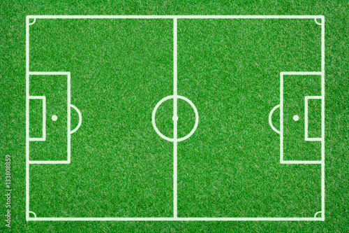 Green artificial grass football field background