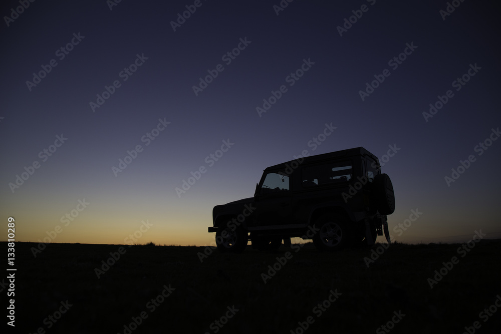 Obraz premium 4x4 silhouette 