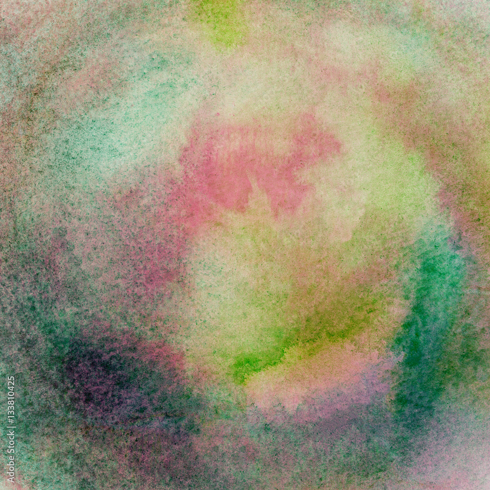 Abstract hand drawn watercolor background on textured paper