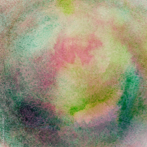 Abstract hand drawn watercolor background on textured paper