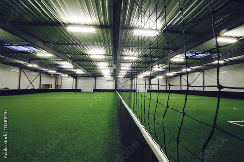 centre sportif, terrain de football en salle
