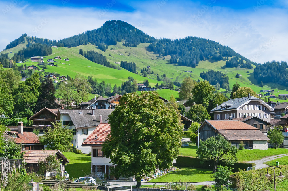 Obraz premium Landscape in the Swiss Alps, Switzerland