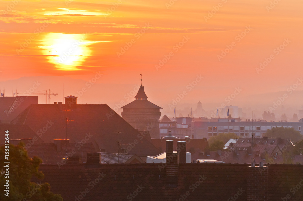 Sunrise over Nuremberg