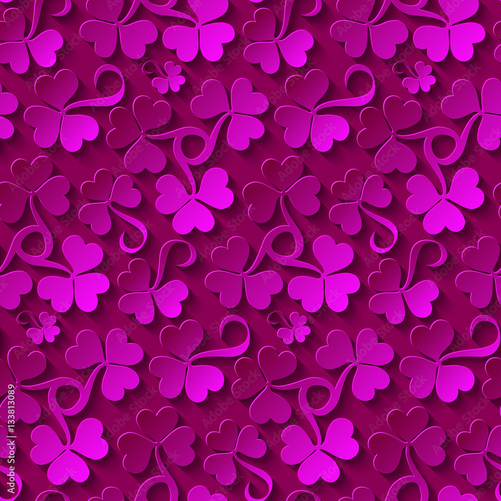 Clover seamless pattern. Vector illustration Clover seamless pattern. Vector illustration