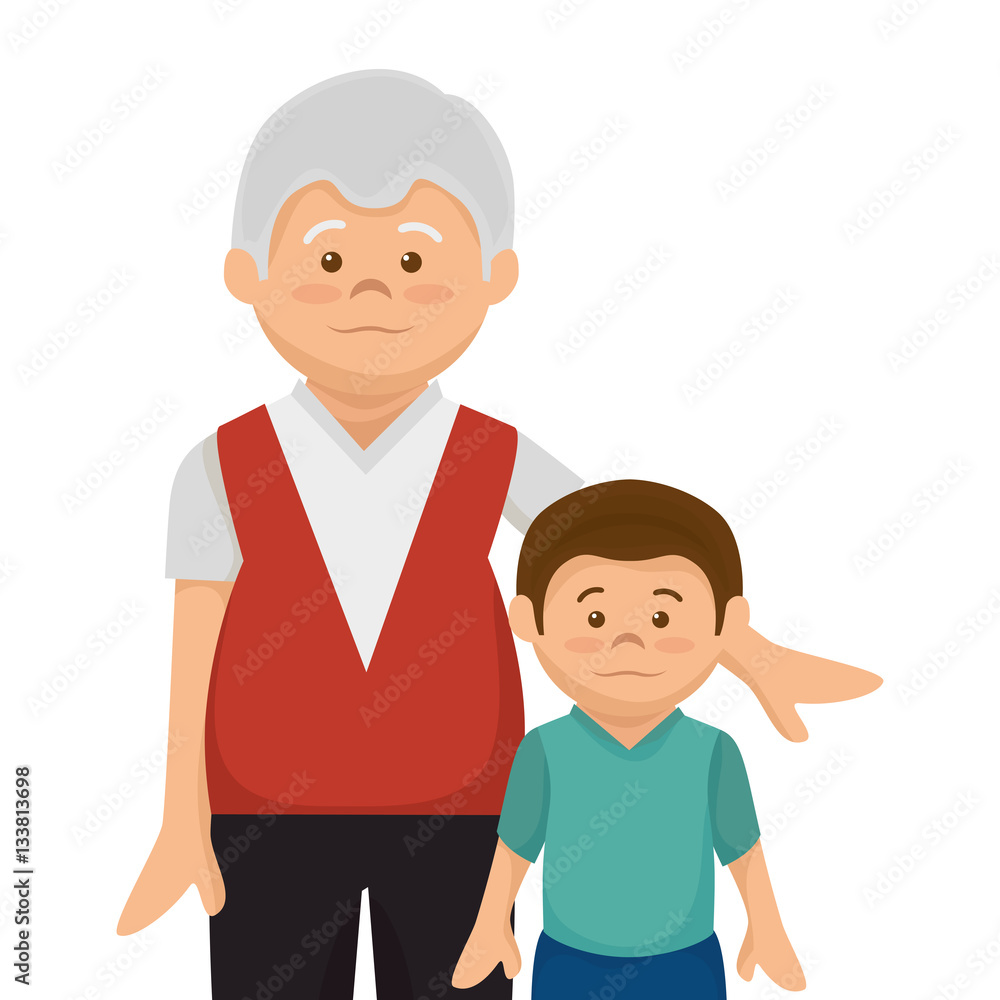 happy family member character vector illustration design happy family member character vector illustration design