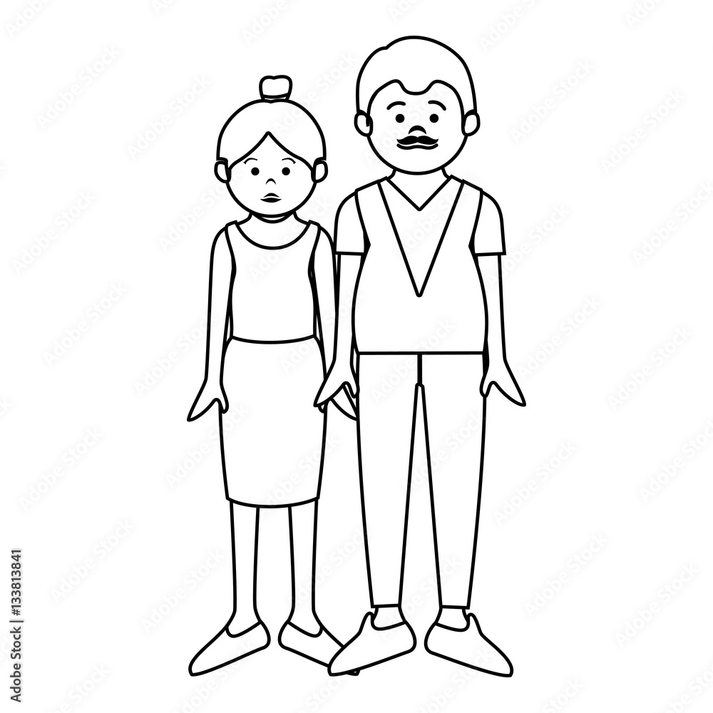 happy family member character vector illustration design happy family member character vector illustration design